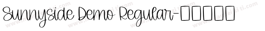 Sunnyside Demo Regular字体转换